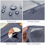 Packing Cubes for Suitcase,Geediar 9 PCS Travel Luggage Packing Organizers Waterproof Travel Essentials Bag Clothes Shoes Cosmetics Toiletries Storage Bags(a-Grey)
