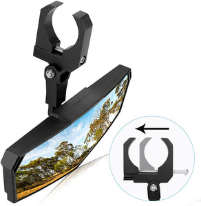 GEEDIAR Rear View Mirror Clear View with 1.65"-2" Adjustable Low Profile Clamp Compatible with Pioneer