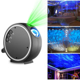 LED Projection Romantic Night Lamp, Blue Star Projector Light for Birthday Parties