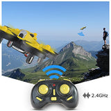 Mini RC Drone 2MP HD Camera Pocket Size UFO Quadcopter, Kingtoys 2.4G 4CH 6 Axis Gyro Headless Mode Remote Control Nano Helicopter