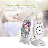 GEEDIAR Baby Monitor with Camera Intercom Digital (Night Vision, Temperature Sensor, 8 Lullabies), 2.0 Inch LCD Display