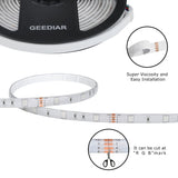 GEEDIAR 10m strip light remote controlled LED strip with memory RGB with receiver converter and power supply 12V 5 A